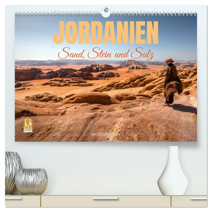 Jordanien Sand, Stein und Salz (CALVENDO Premium Wandkalender 2027)