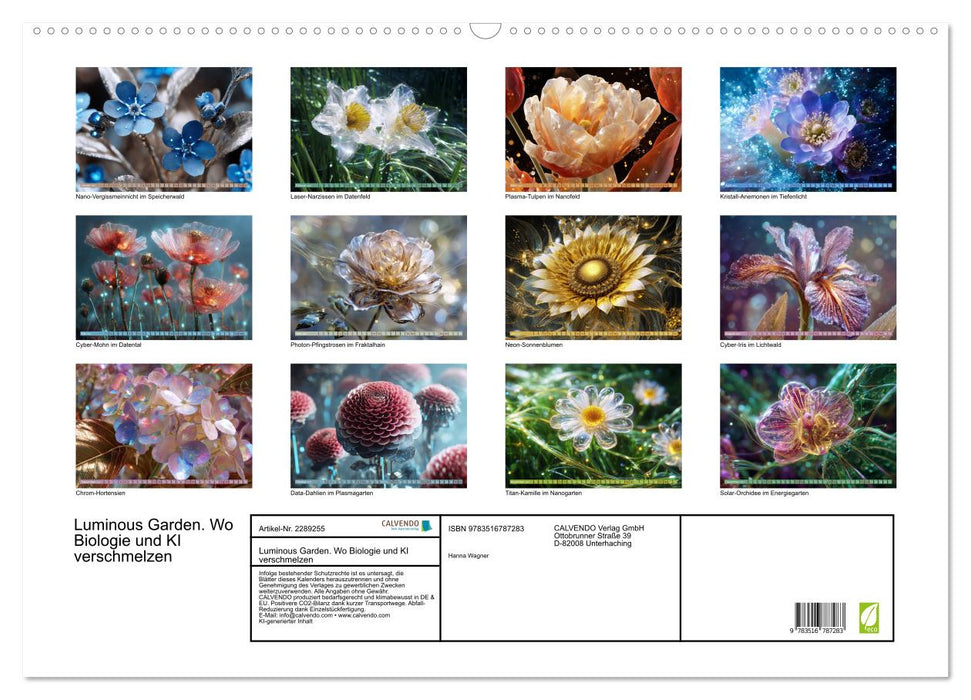 Luminous Garden. Wo Biologie und KI verschmelzen (CALVENDO Wandkalender 2027)