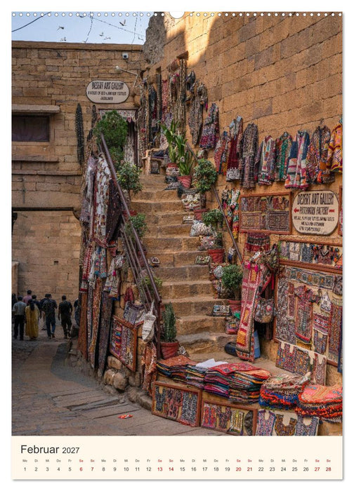 Straßenleben in Rajasthan (CALVENDO Premium Wandkalender 2027)