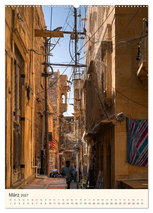 Straßenleben in Rajasthan (CALVENDO Premium Wandkalender 2027)