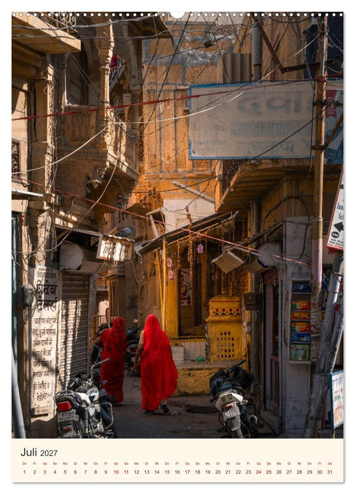 Straßenleben in Rajasthan (CALVENDO Premium Wandkalender 2027)