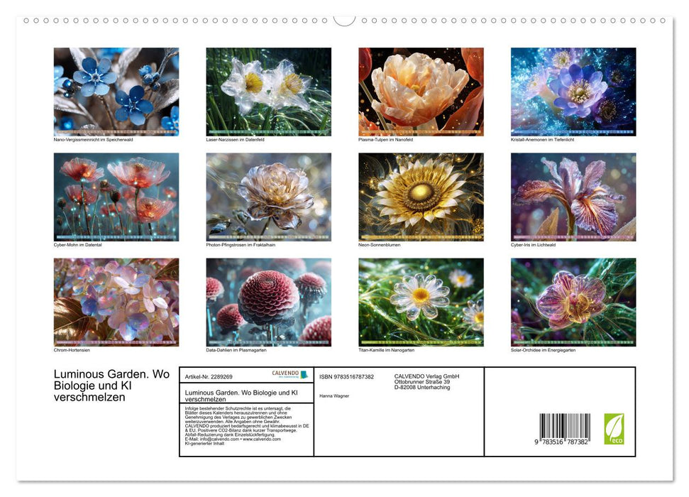 Luminous Garden. Wo Biologie und KI verschmelzen (CALVENDO Premium Wandkalender 2027)
