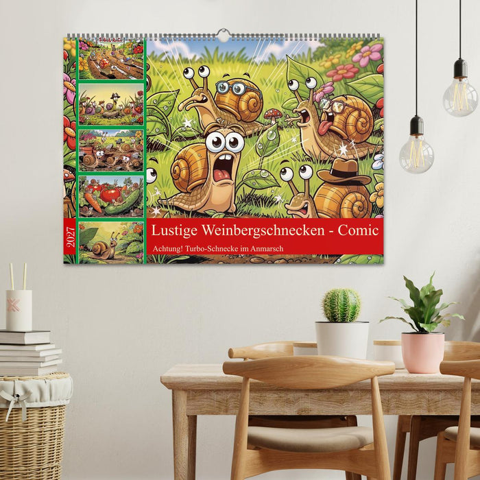 Lustige Weinbergschnecken - Comic (CALVENDO Wandkalender 2027)