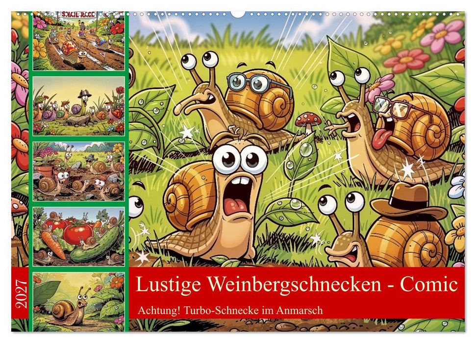 Lustige Weinbergschnecken - Comic (CALVENDO Wandkalender 2027)