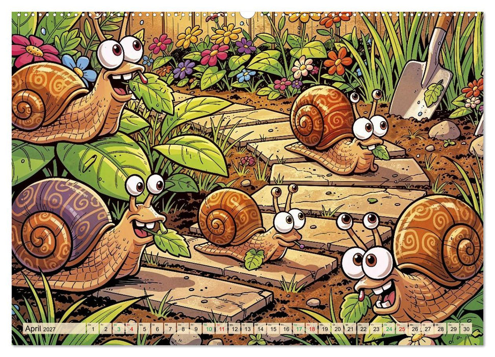Lustige Weinbergschnecken - Comic (CALVENDO Wandkalender 2027)