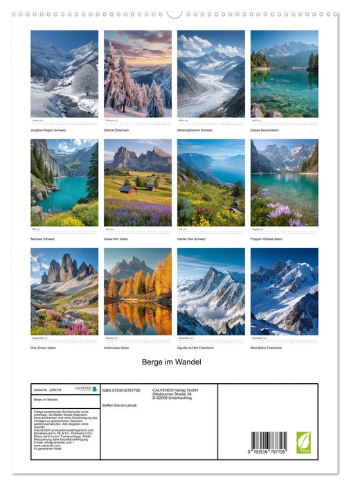 Berge im Wandel (CALVENDO Premium Wandkalender 2027)