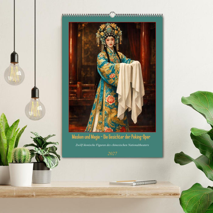 Masken und Magie – Die Gesichter der Peking-Oper (CALVENDO Wandkalender 2027)