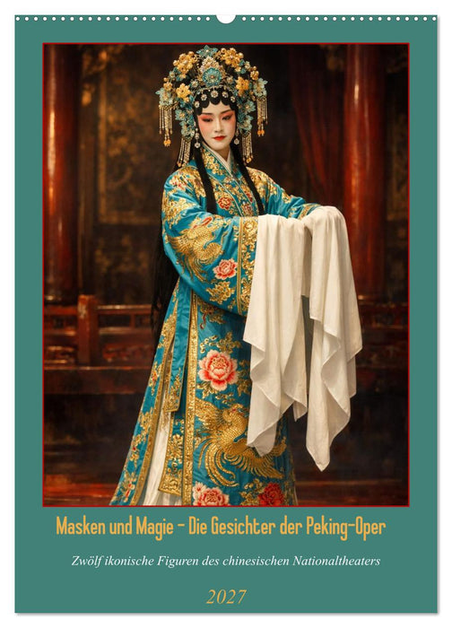 Masken und Magie – Die Gesichter der Peking-Oper (CALVENDO Wandkalender 2027)
