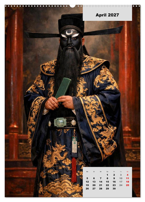 Masken und Magie – Die Gesichter der Peking-Oper (CALVENDO Wandkalender 2027)