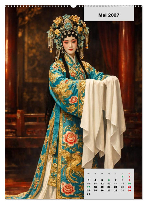 Masken und Magie – Die Gesichter der Peking-Oper (CALVENDO Wandkalender 2027)