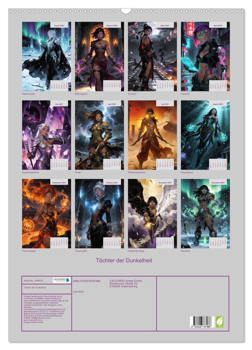 Töchter der Dunkelheit (CALVENDO Wandkalender 2027)