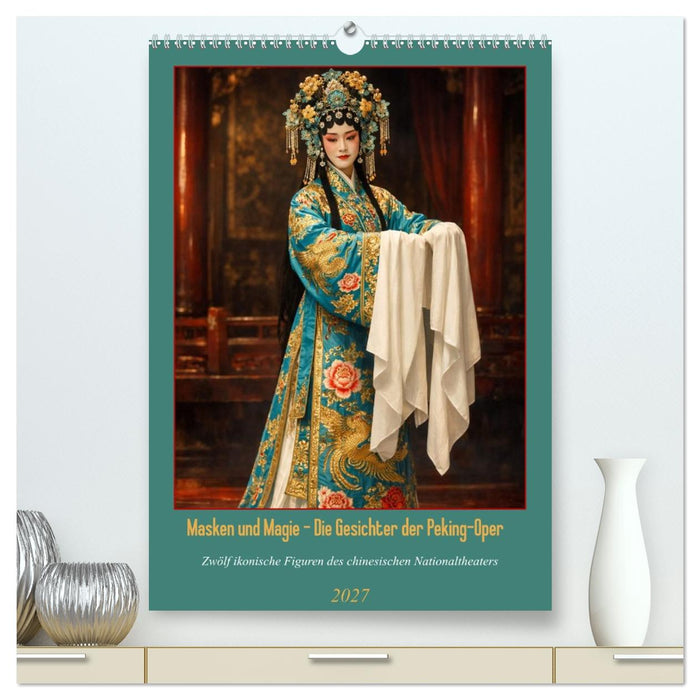 Masken und Magie – Die Gesichter der Peking-Oper (CALVENDO Premium Wandkalender 2027)