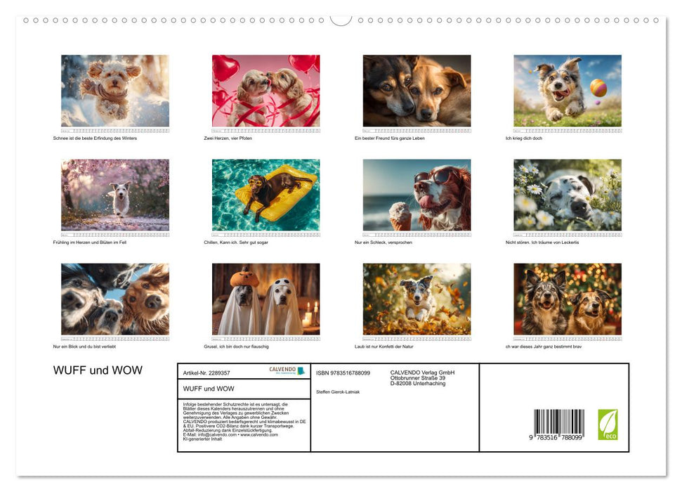 WUFF und WOW (CALVENDO Premium Wandkalender 2027)