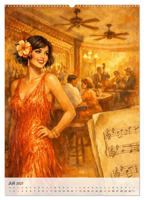 Jazz & Glamour Weltreise (CALVENDO Premium Wandkalender 2027)