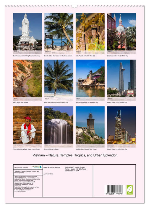 Vietnam – Nature, Temples, Tropics, and Urban Splendor (CALVENDO Premium-Calendar 2027)