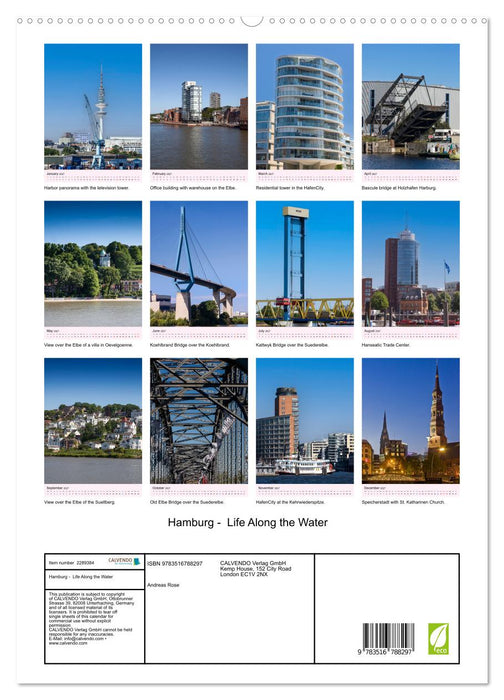 Hamburg - Life Along the Water (CALVENDO Premium-Calendar 2027)
