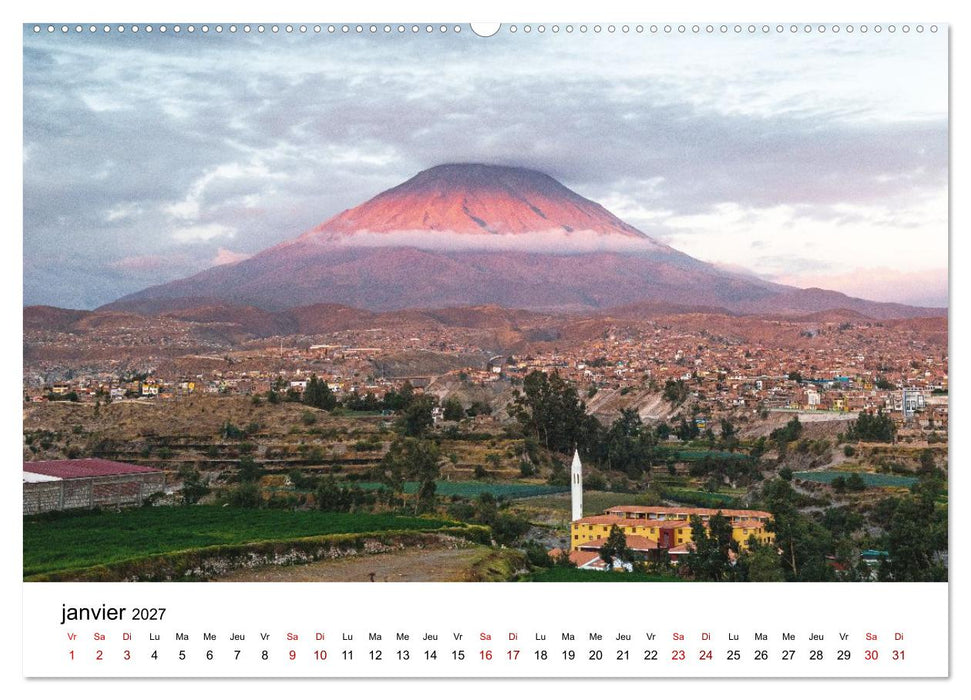 Pérou Les couleurs de la nature (CALVENDO Calendrier mensuel 2027)