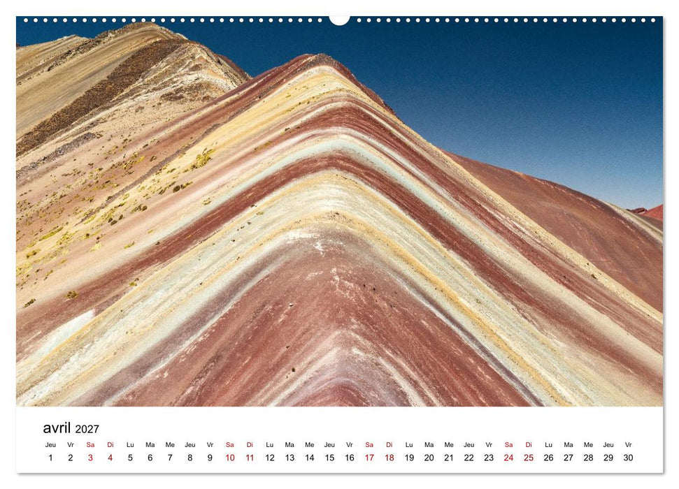 Pérou Les couleurs de la nature (CALVENDO Calendrier supérieur 2027)