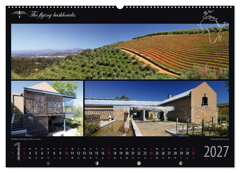 Wein & Architektur 2027 (CALVENDO Premium Wandkalender 2027)