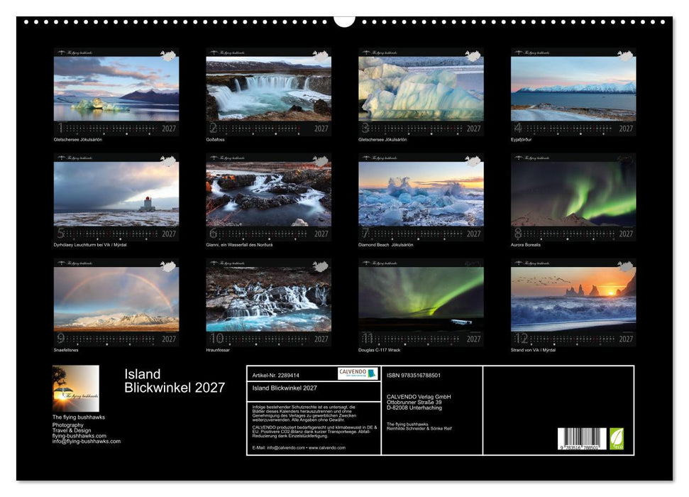 Island Blickwinkel 2027 (CALVENDO Wandkalender 2027)