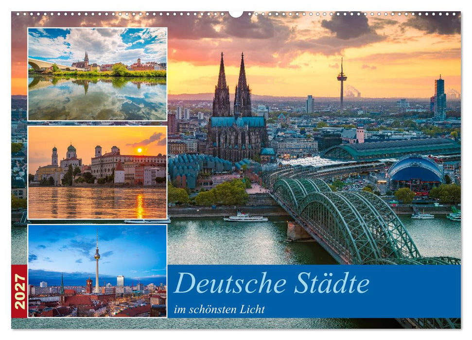 Deutsche Städte im schönsten Licht (CALVENDO Wandkalender 2027)