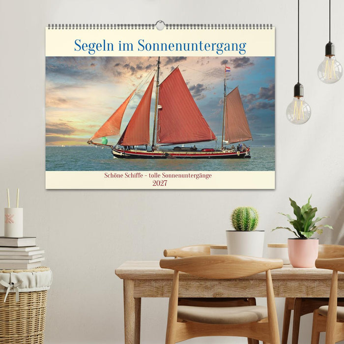 Segeln im Sonnenuntergang (CALVENDO Wandkalender 2027)