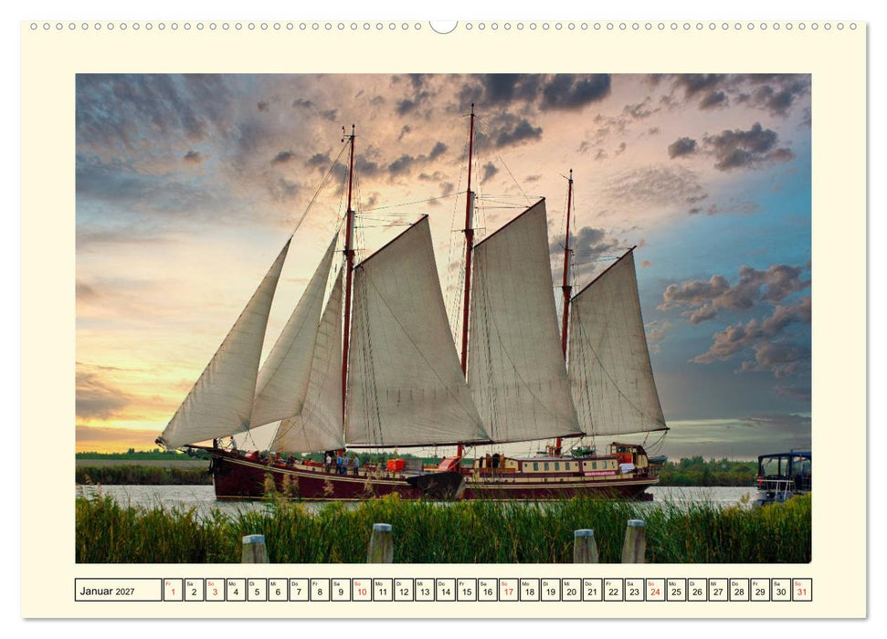 Segeln im Sonnenuntergang (CALVENDO Wandkalender 2027)