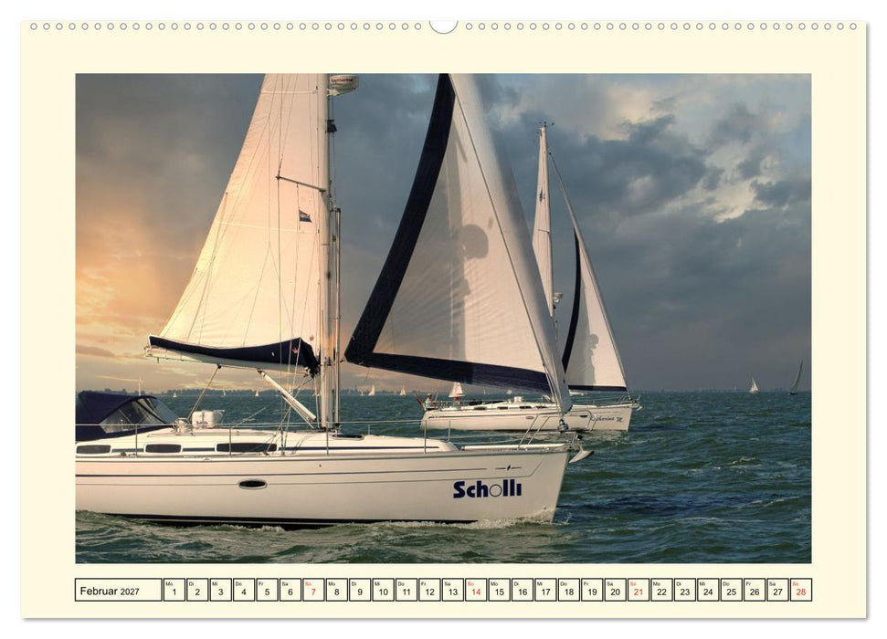 Segeln im Sonnenuntergang (CALVENDO Wandkalender 2027)