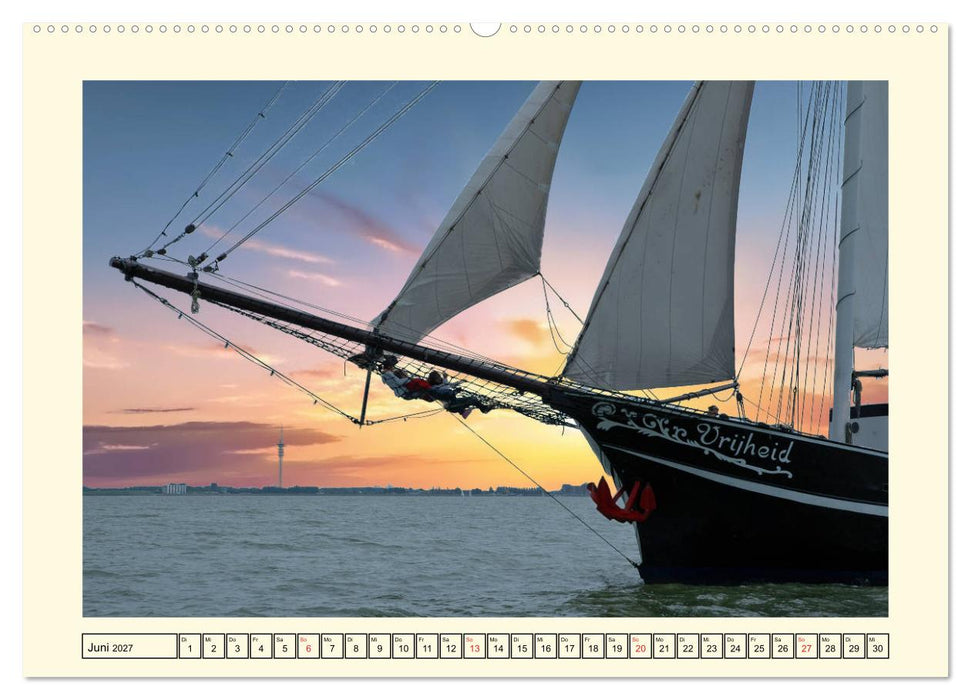 Segeln im Sonnenuntergang (CALVENDO Wandkalender 2027)