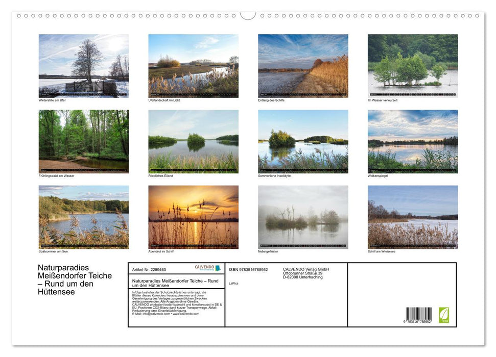 Naturparadies Meißendorfer Teiche – Rund um den Hüttensee (CALVENDO Wandkalender 2027)
