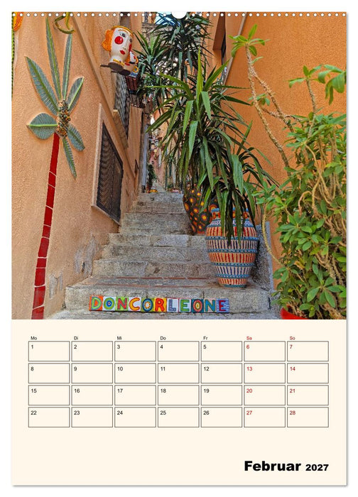 Taormina - Ätna, Meer und antike Steine (CALVENDO Wandkalender 2027)