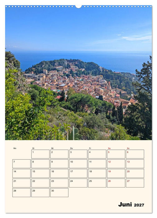 Taormina - Ätna, Meer und antike Steine (CALVENDO Wandkalender 2027)