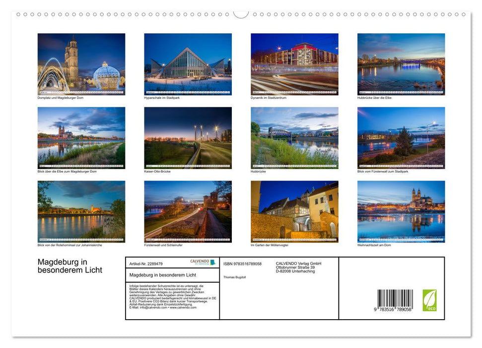Magdeburg in besonderem Licht (CALVENDO Premium Wandkalender 2027)