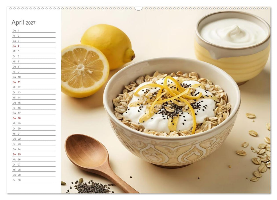 MorgenMüsli - Ein Jahr voller Farbe und Genuss (CALVENDO Wandkalender 2027)