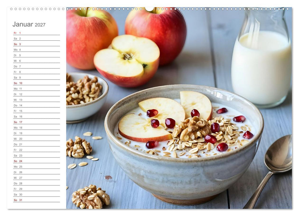 MorgenMüsli - Ein Jahr voller Farbe und Genuss (CALVENDO Premium Wandkalender 2027)