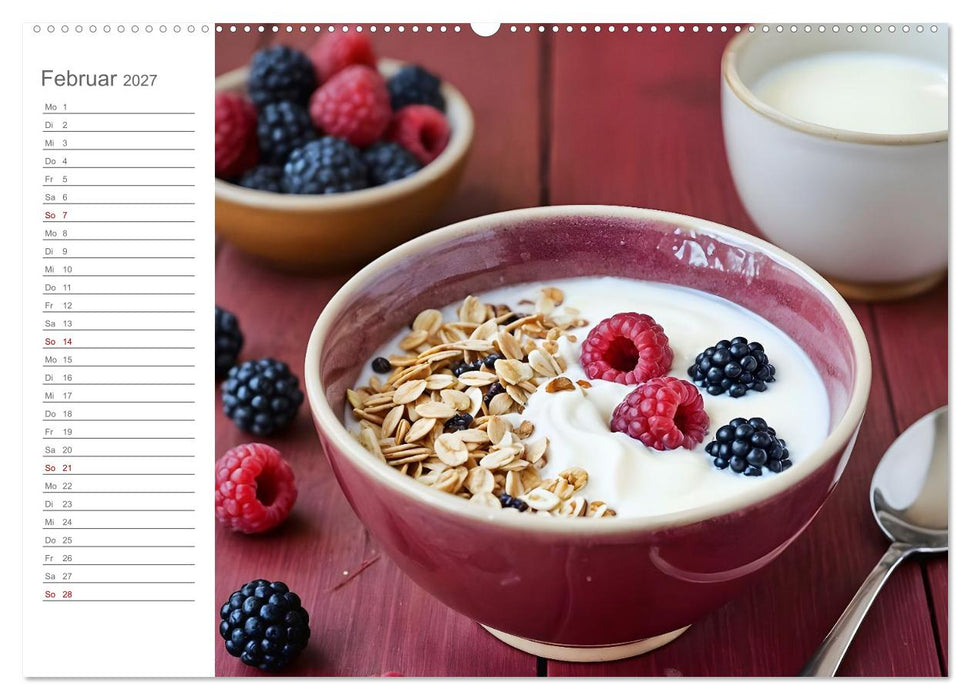 MorgenMüsli - Ein Jahr voller Farbe und Genuss (CALVENDO Premium Wandkalender 2027)