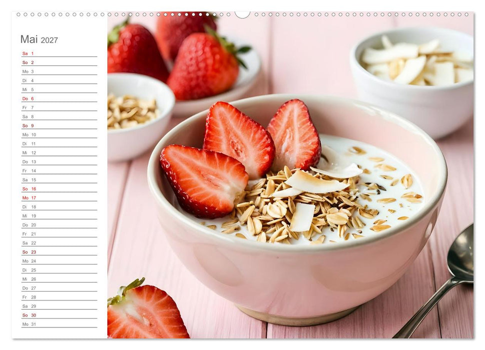 MorgenMüsli - Ein Jahr voller Farbe und Genuss (CALVENDO Premium Wandkalender 2027)