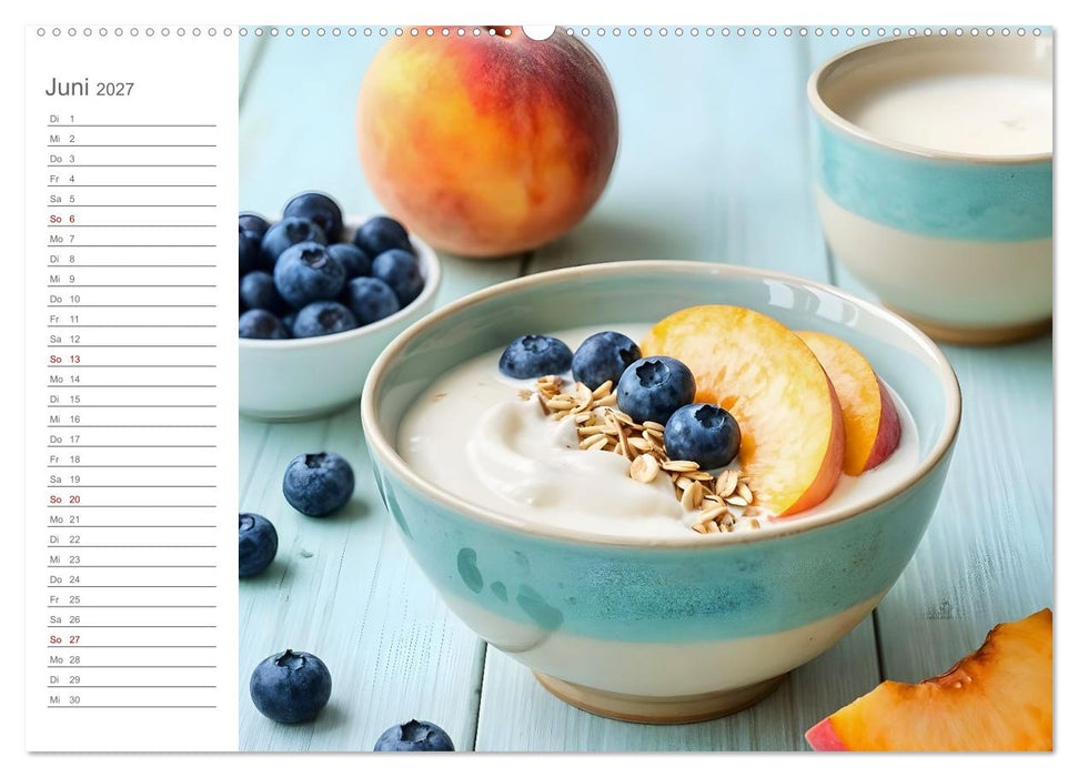 MorgenMüsli - Ein Jahr voller Farbe und Genuss (CALVENDO Premium Wandkalender 2027)