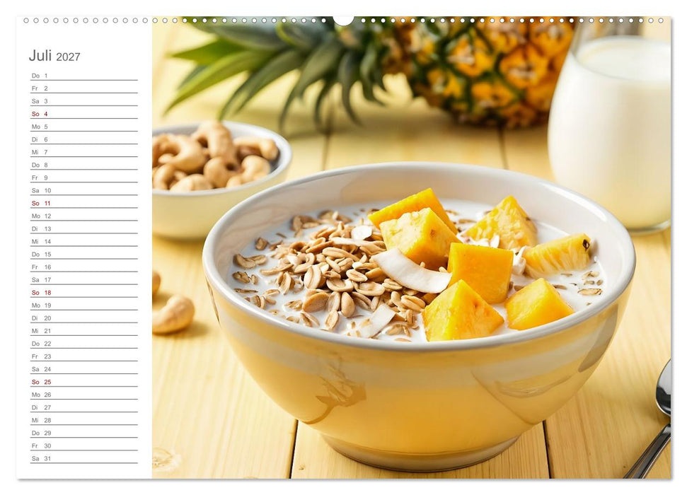 MorgenMüsli - Ein Jahr voller Farbe und Genuss (CALVENDO Premium Wandkalender 2027)