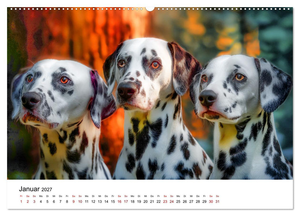 Dalmatiner - Mehr als nur Punkte! (CALVENDO Wandkalender 2027)