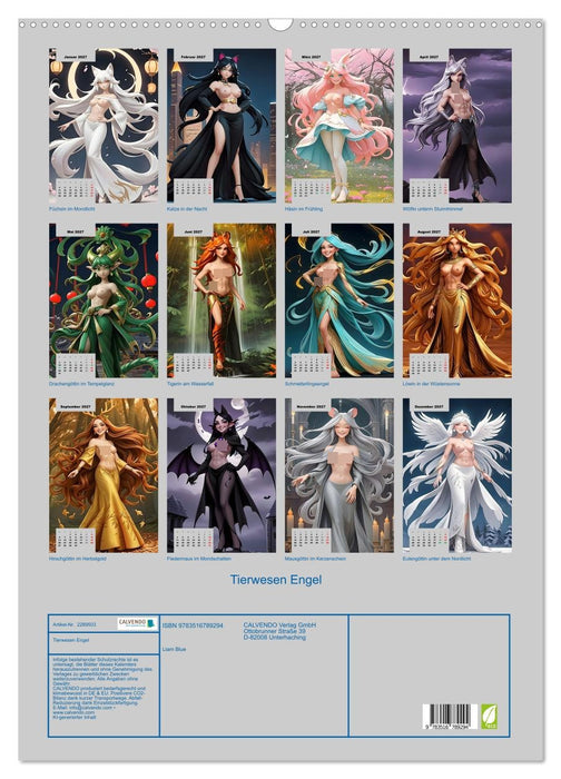 Tierwesen Engel (CALVENDO Wandkalender 2027)