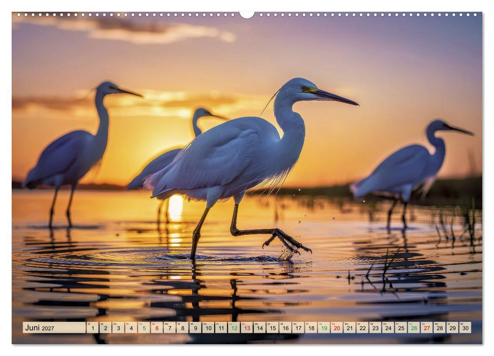 Silberreiher - pure Eleganz (CALVENDO Wandkalender 2027)