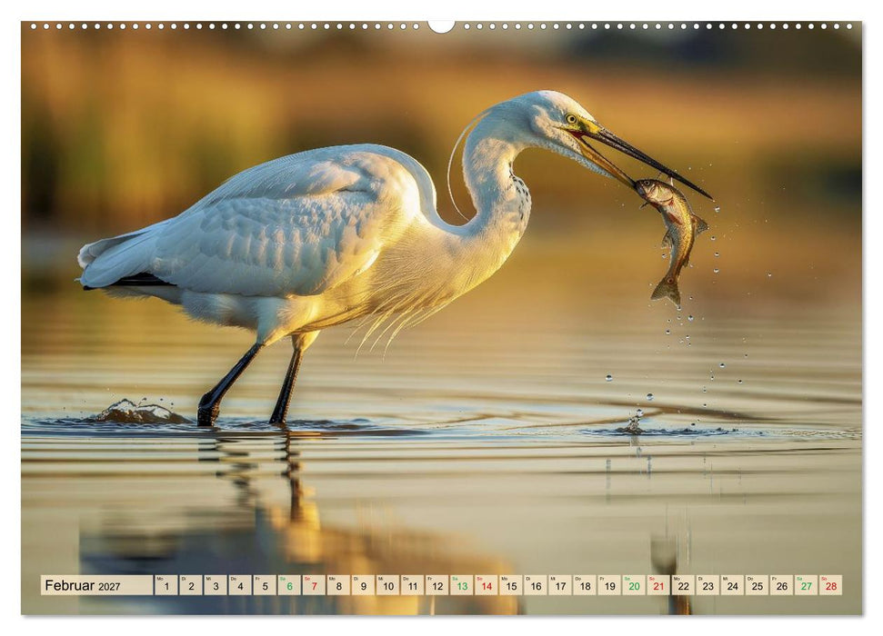 Silberreiher - pure Eleganz (CALVENDO Premium Wandkalender 2027)