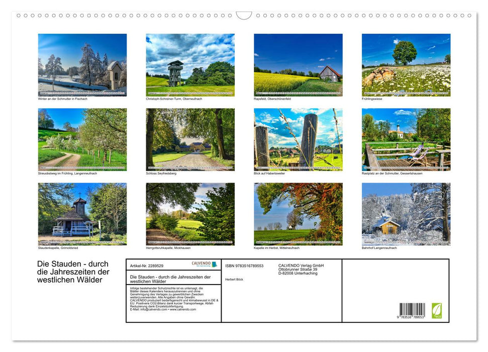 Die Stauden - durch die Jahreszeiten der westlichen Wälder (CALVENDO Wandkalender 2027)