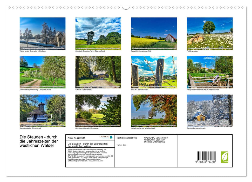 Die Stauden - durch die Jahreszeiten der westlichen Wälder (CALVENDO Premium Wandkalender 2027)
