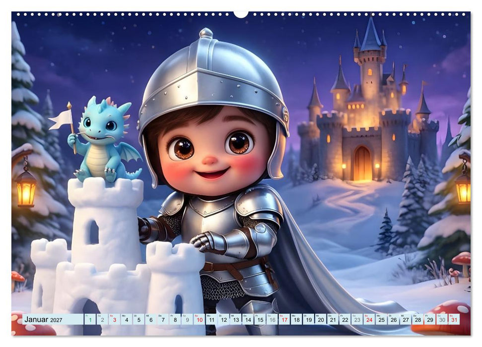 Kleiner Ritter - Jahresreise (CALVENDO Premium Wandkalender 2027)