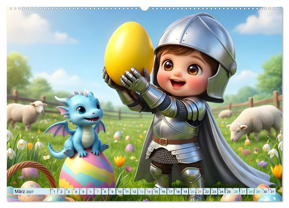 Kleiner Ritter - Jahresreise (CALVENDO Premium Wandkalender 2027)