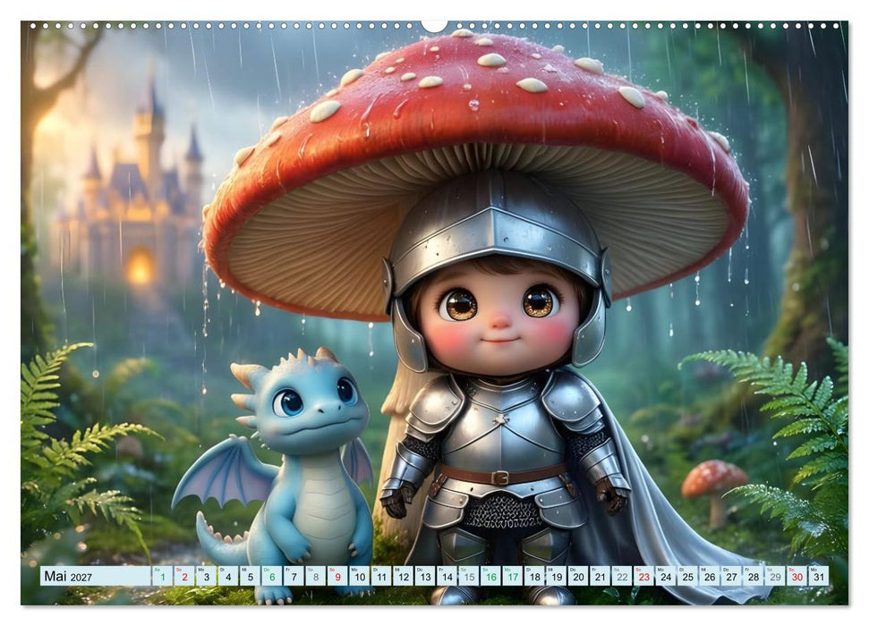 Kleiner Ritter - Jahresreise (CALVENDO Premium Wandkalender 2027)