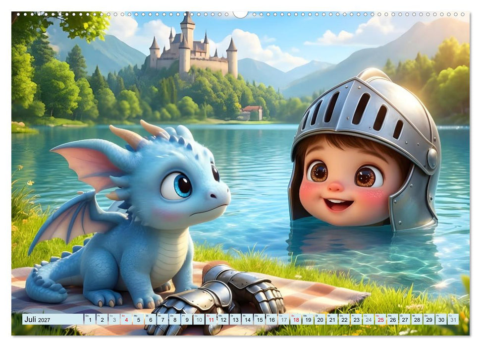 Kleiner Ritter - Jahresreise (CALVENDO Premium Wandkalender 2027)