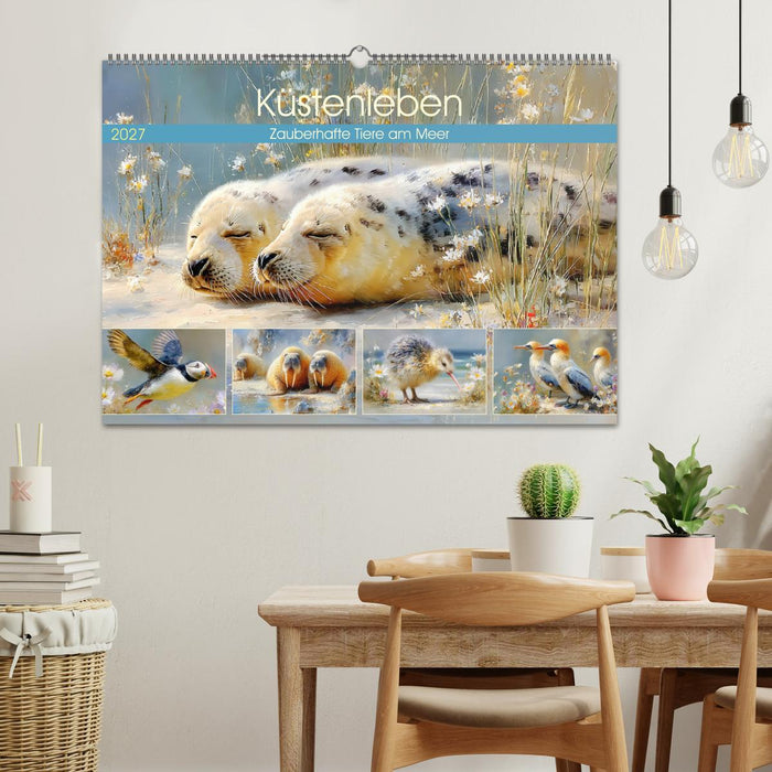 Küstenleben. Zauberhafte Tiere am Meer (CALVENDO Wandkalender 2027)